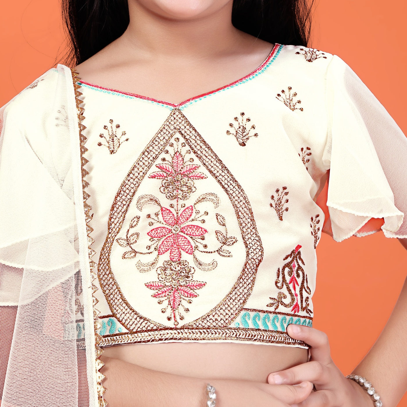 Designer Embroidered Girls Lehenga Choli